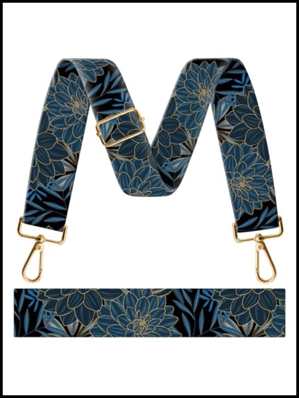 Purse Strap Replacement Crossbody 1.5" Wide Adjustable Shoulder Strap